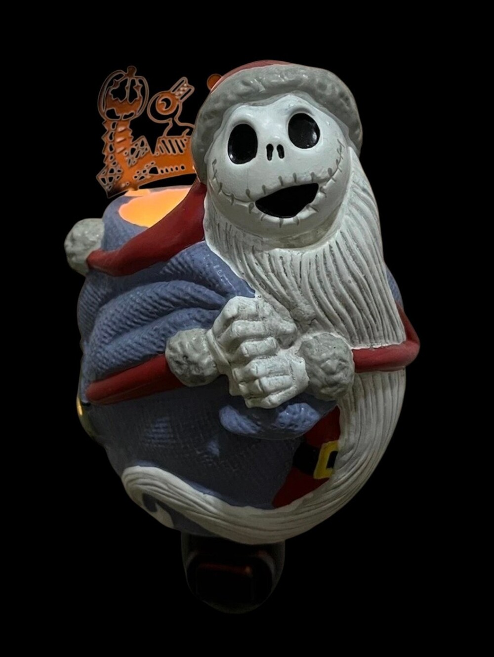 Scentsy Santa Jack Skellington Mini Warmer Nightmare Before Christmas EUC